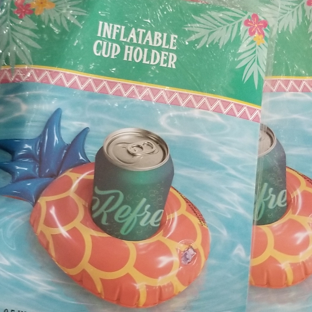 2 Inflatable Pineapple Cupholders